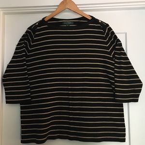Striped knit top